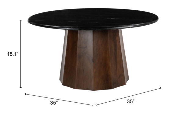 Aipe Coffee Table Black & Brown 110249 - Image 10