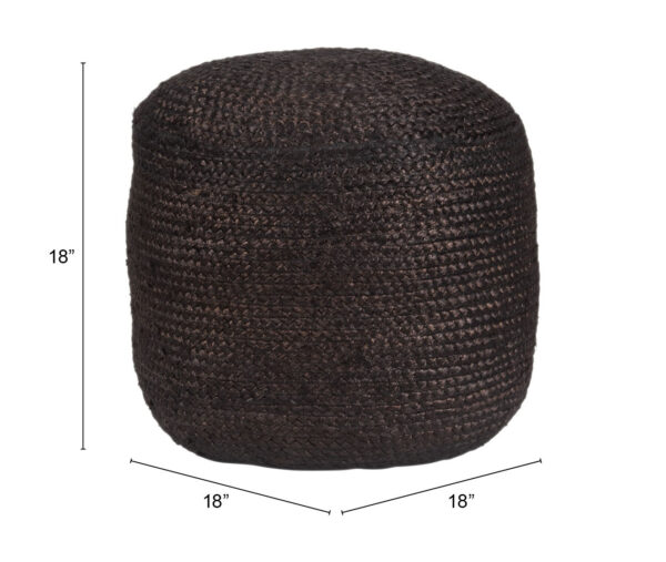 Lillian Ottoman Black 109219 - Image 9