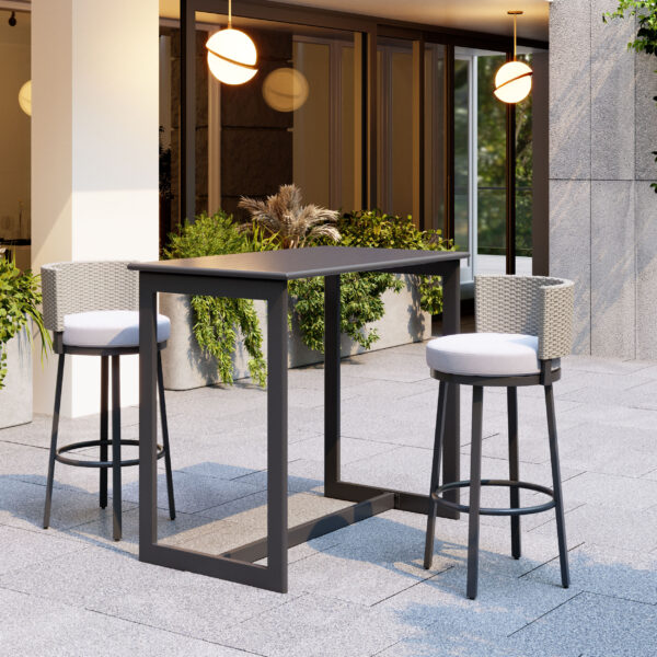 Midnight Wave Bar Table Black 704029 - Image 9