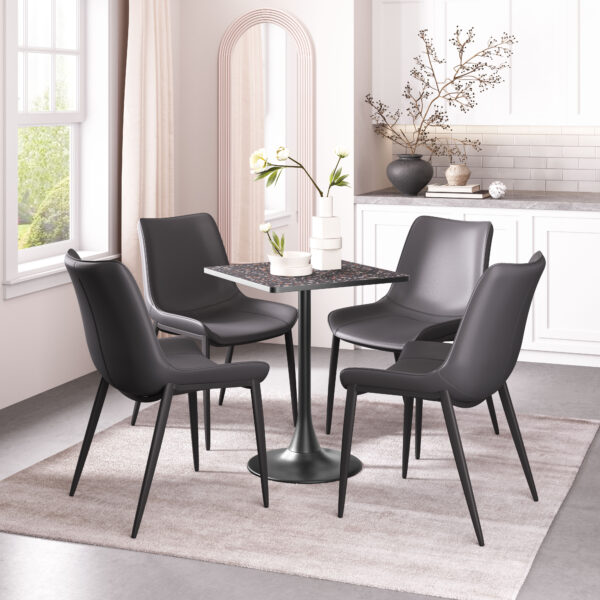 Magnus Dining Chair Matte Black 110776 (set of 2) - Image 9