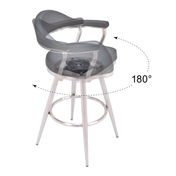 Vagur Swivel Barstool Black 110045 - Image 5