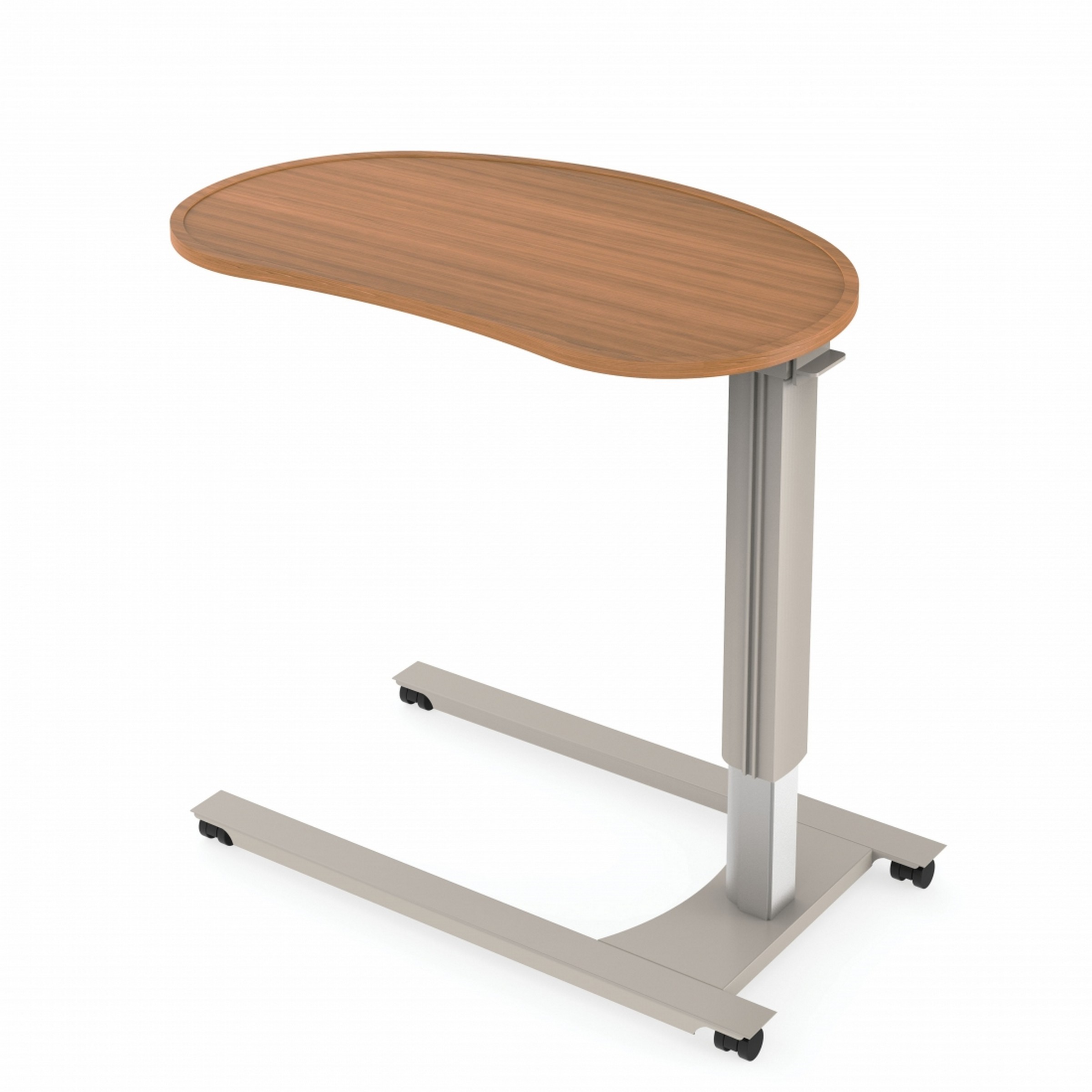 Overbed Tables Jellybean Shaped Top Overbed Table, "U" Base - Right (GC3564R)