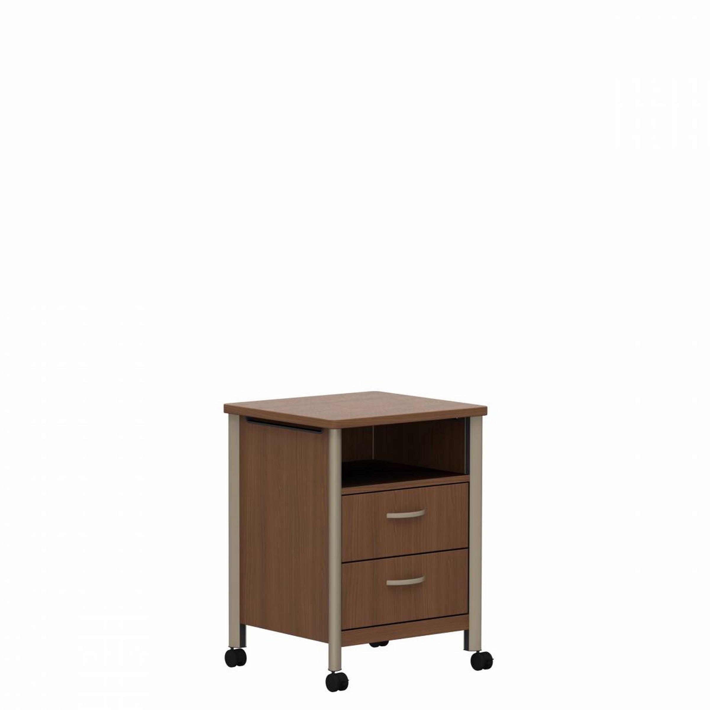 Sonoma™ Bedside Cabinet, Four Casters, Two Drawers, Fixed Shelf GCSNBT044C