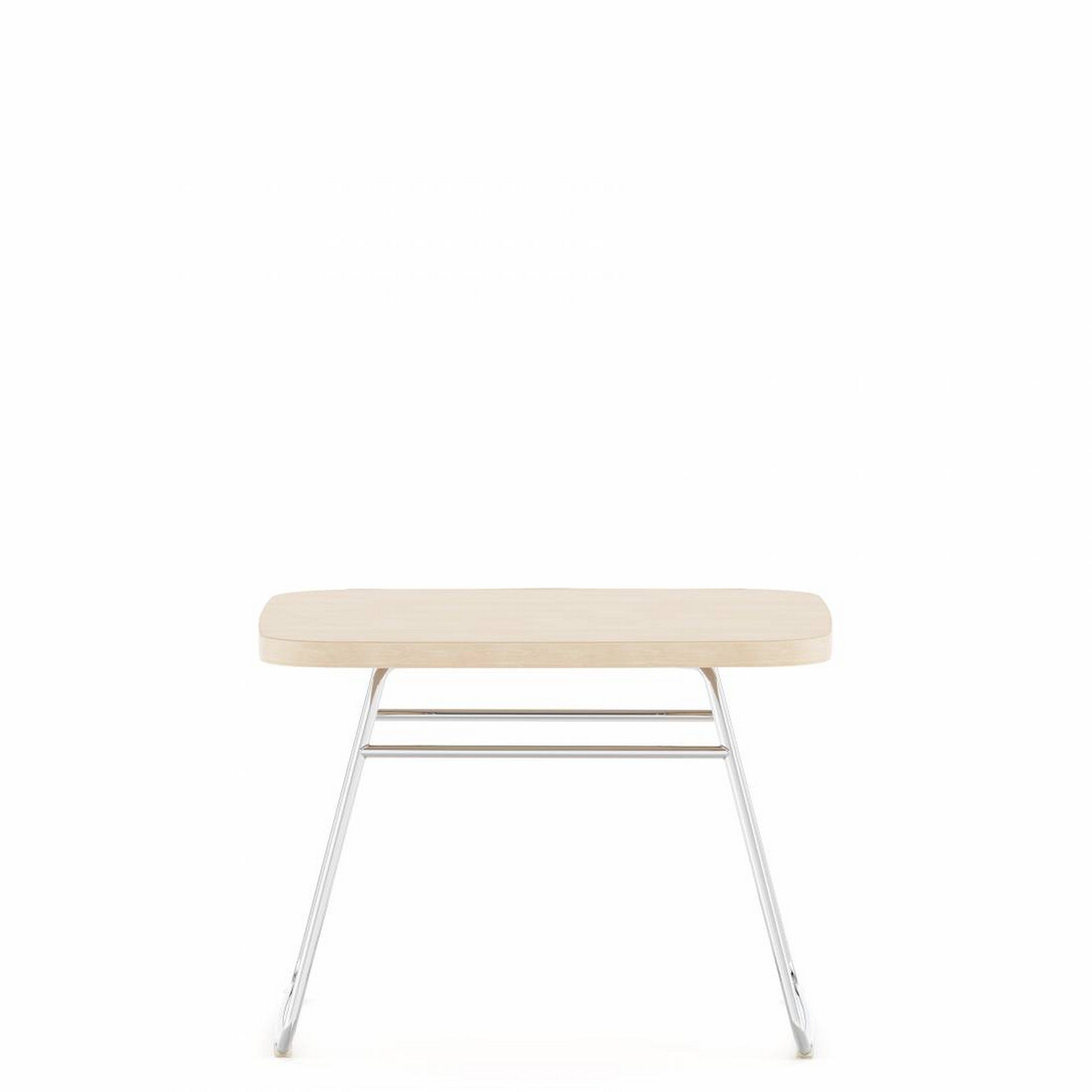 Drift™ 16"H Square Table, Sled Base, 22"W x 22"D, Laminate Surface, Flat Edge (8042SQ2216I)