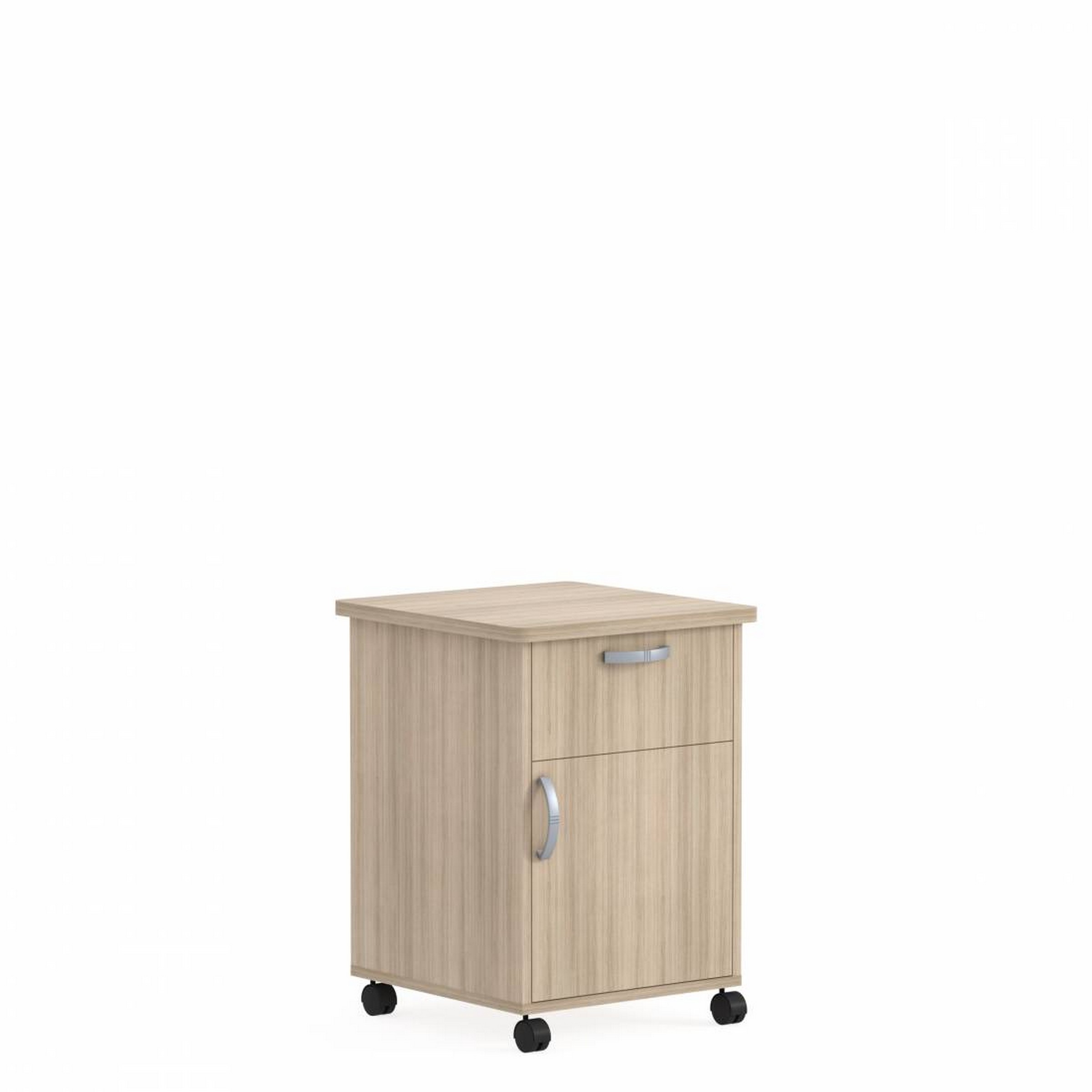 Aldon™ Bedside Cabinet, Casters, Drawer, Right Opening Door GCEXBT06CRN