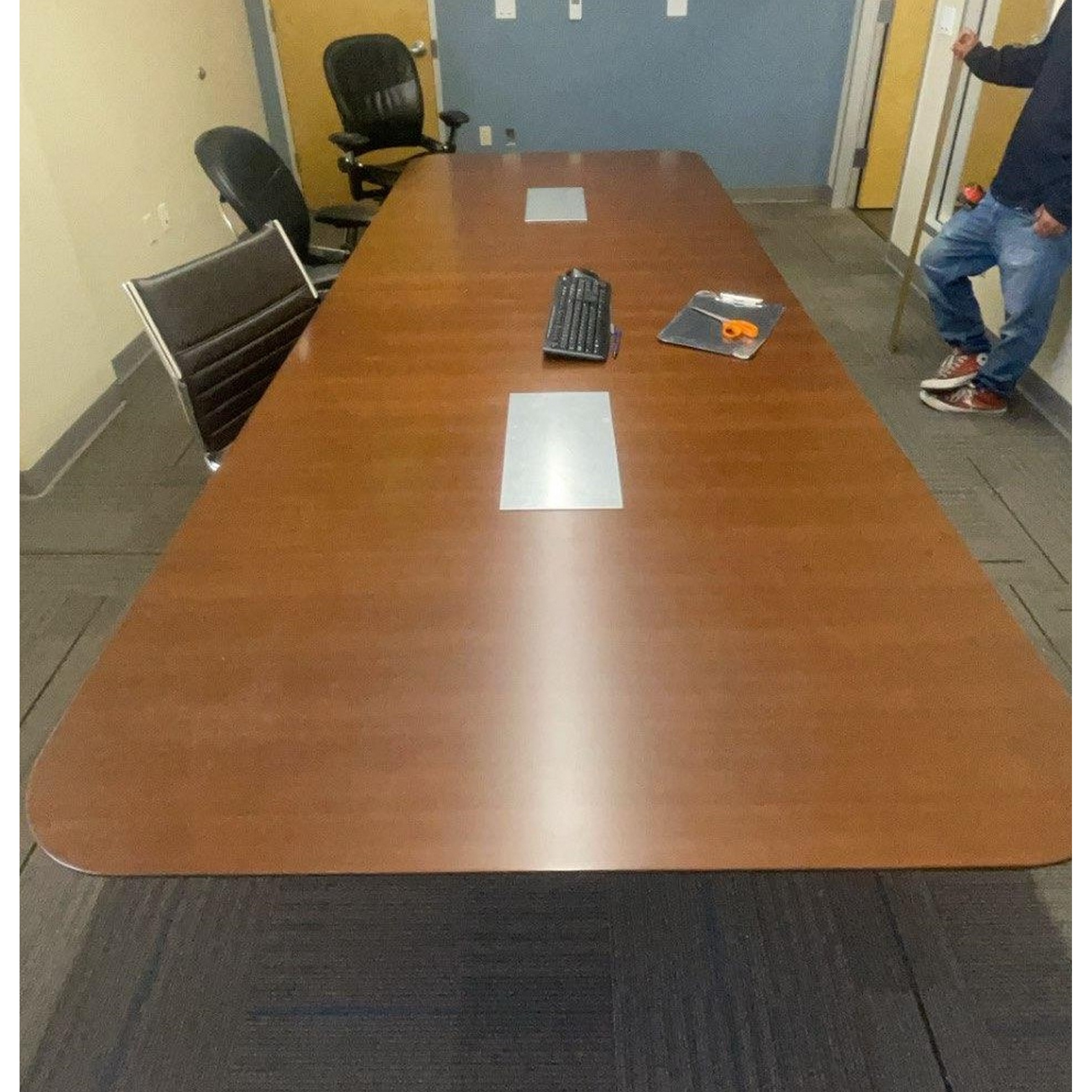 Herman Miller Walnut Conference Table