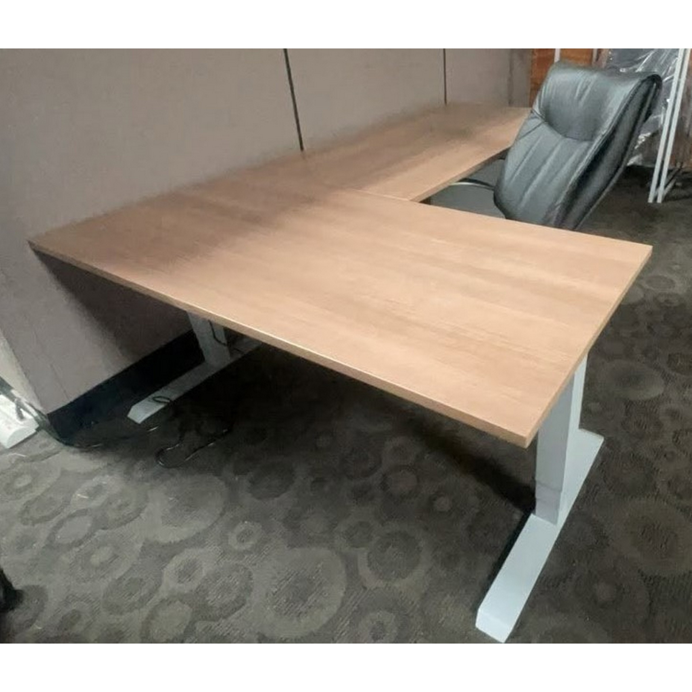 L Shaped Walnut Desk