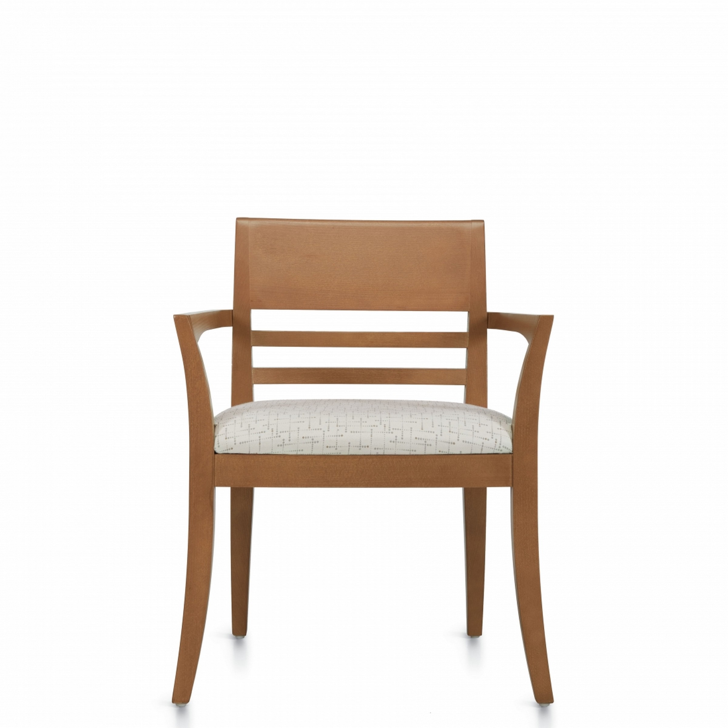 GC Islands™ Armchair, Horizontal Wood Slat Back (GC4076)
