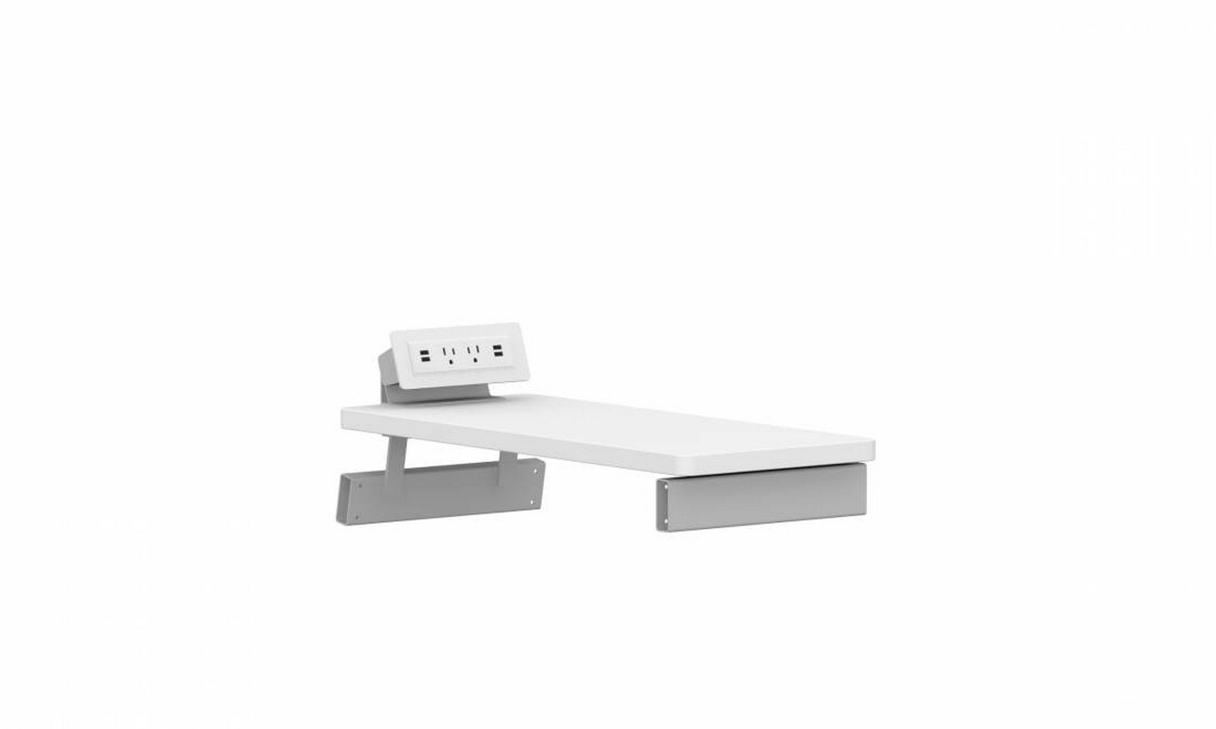 Primacare™ Narrow Center Table with PowerUSB Module, High Pressure Laminate Top (GC36402M-HP)