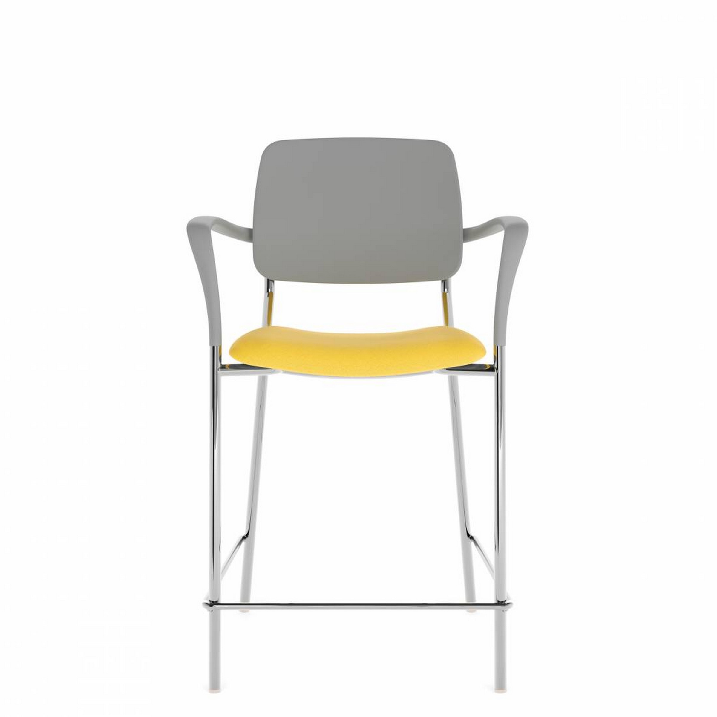 Willow™ Counter Stool with Arms, Upholstered Seat & Polypropylene Back (W5CSAPU)