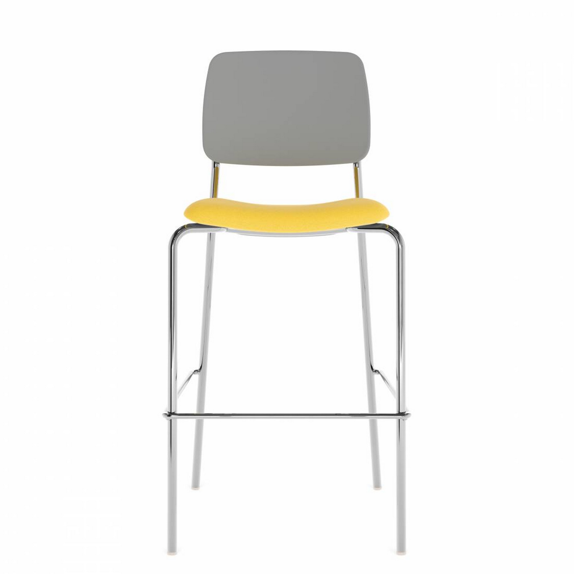Willow™ Armless Bar Stool, Upholstered Seat & Polypropylene Back (W5BSNPU)