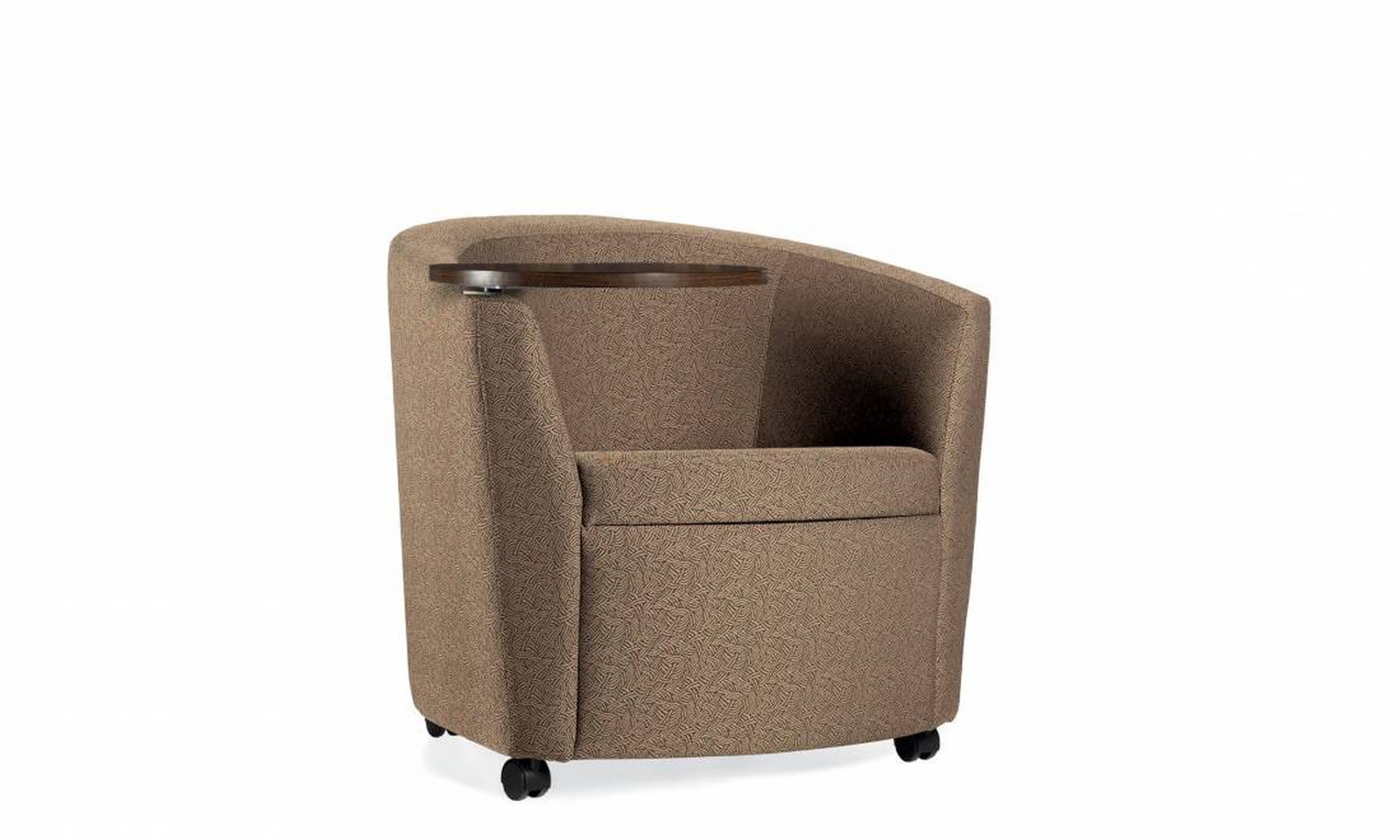 GC Sirena™ Club Chair, Right Laminate Tablet, Casters (GC3380CRTL)