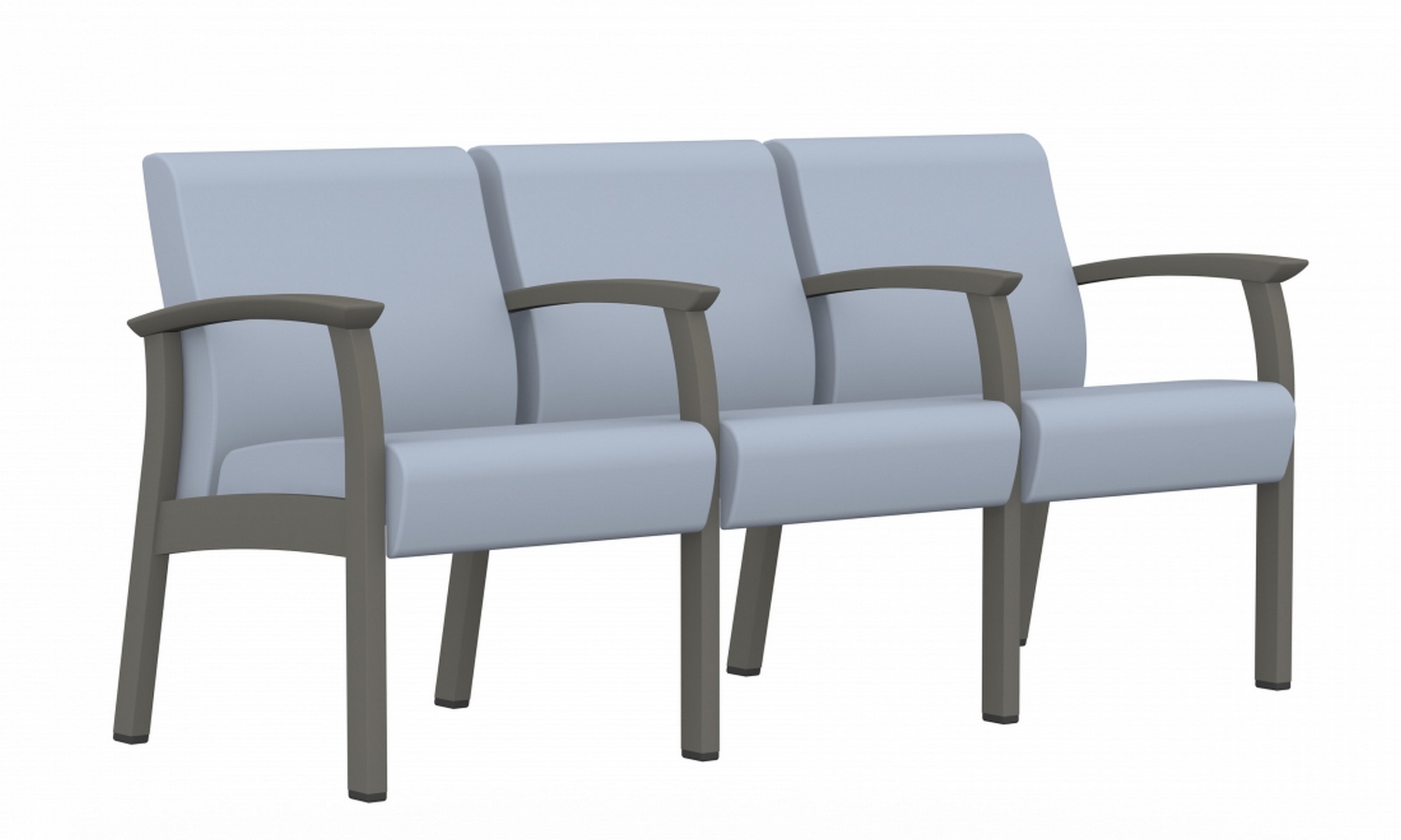 Primacare™ HT Guest Low Back Three Seater, Open Centre Arms (GC3625)