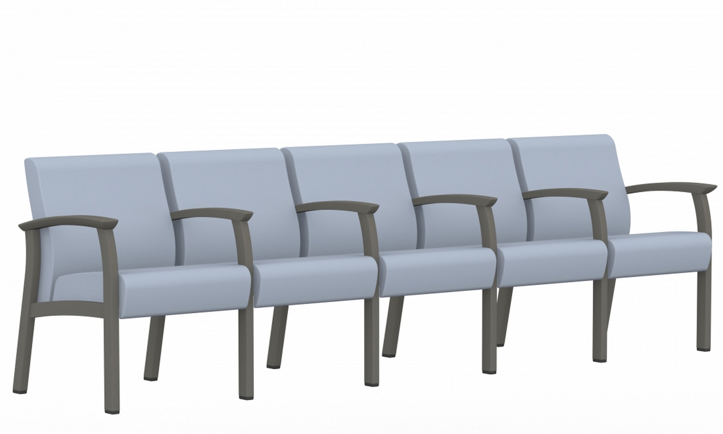 Primacare™ HT Guest Low Back Five Seater, Open Centre Arms (GC3630)