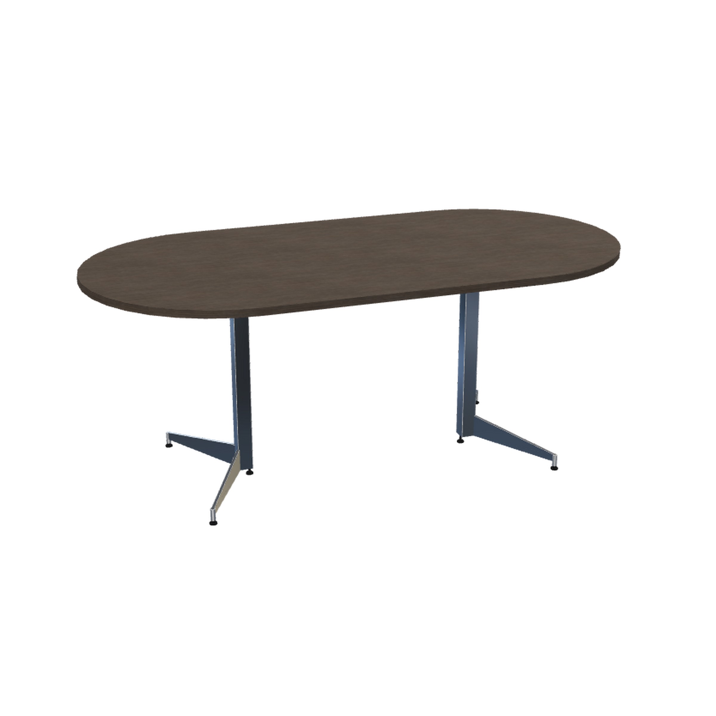 Racetrack Table with Tapered Blade Base