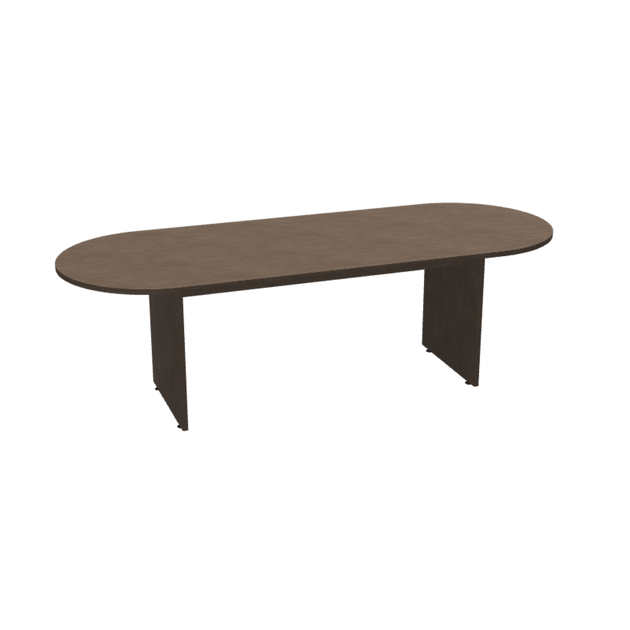 Racetrack Table with Slab Base