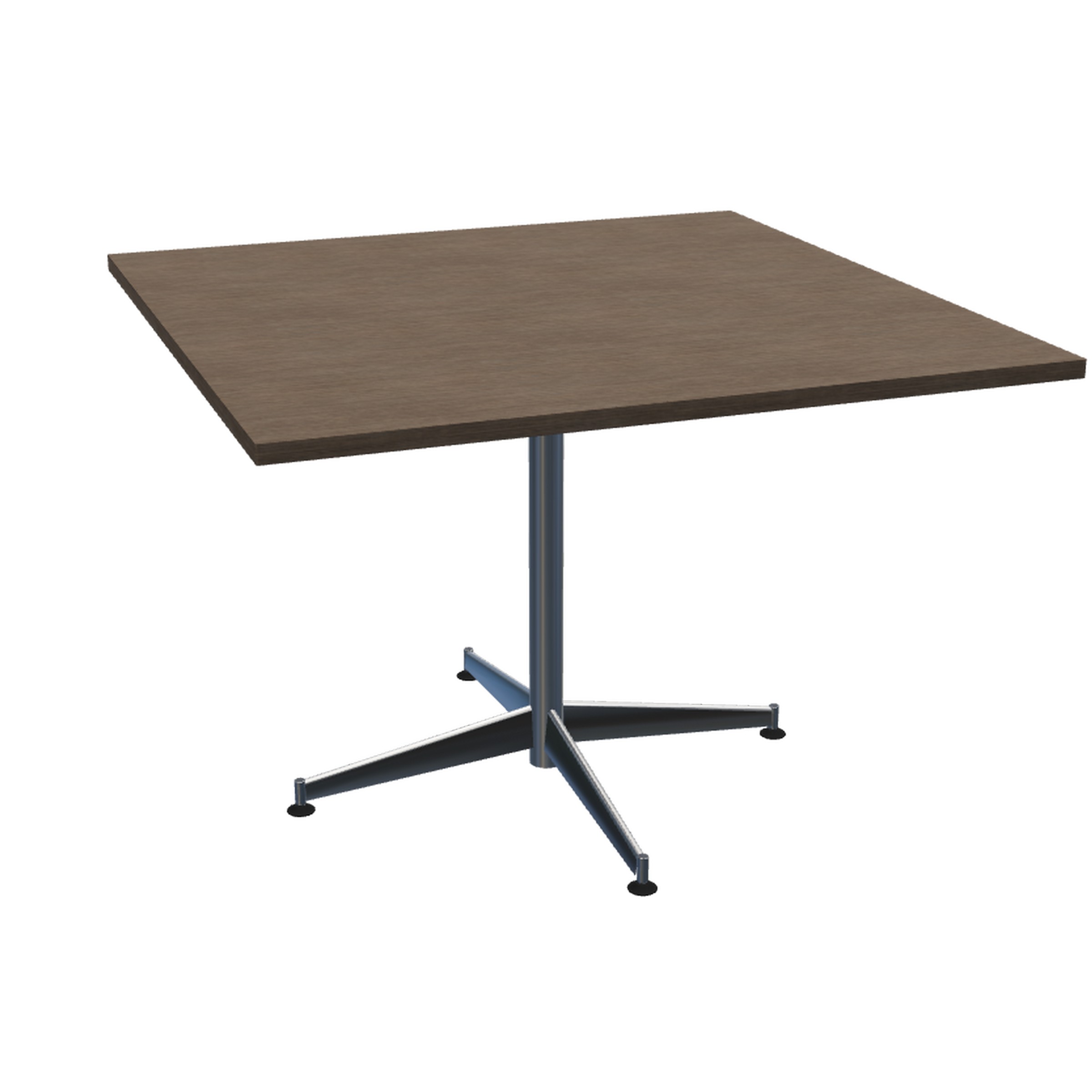 Square Table with Tapered Blade Base