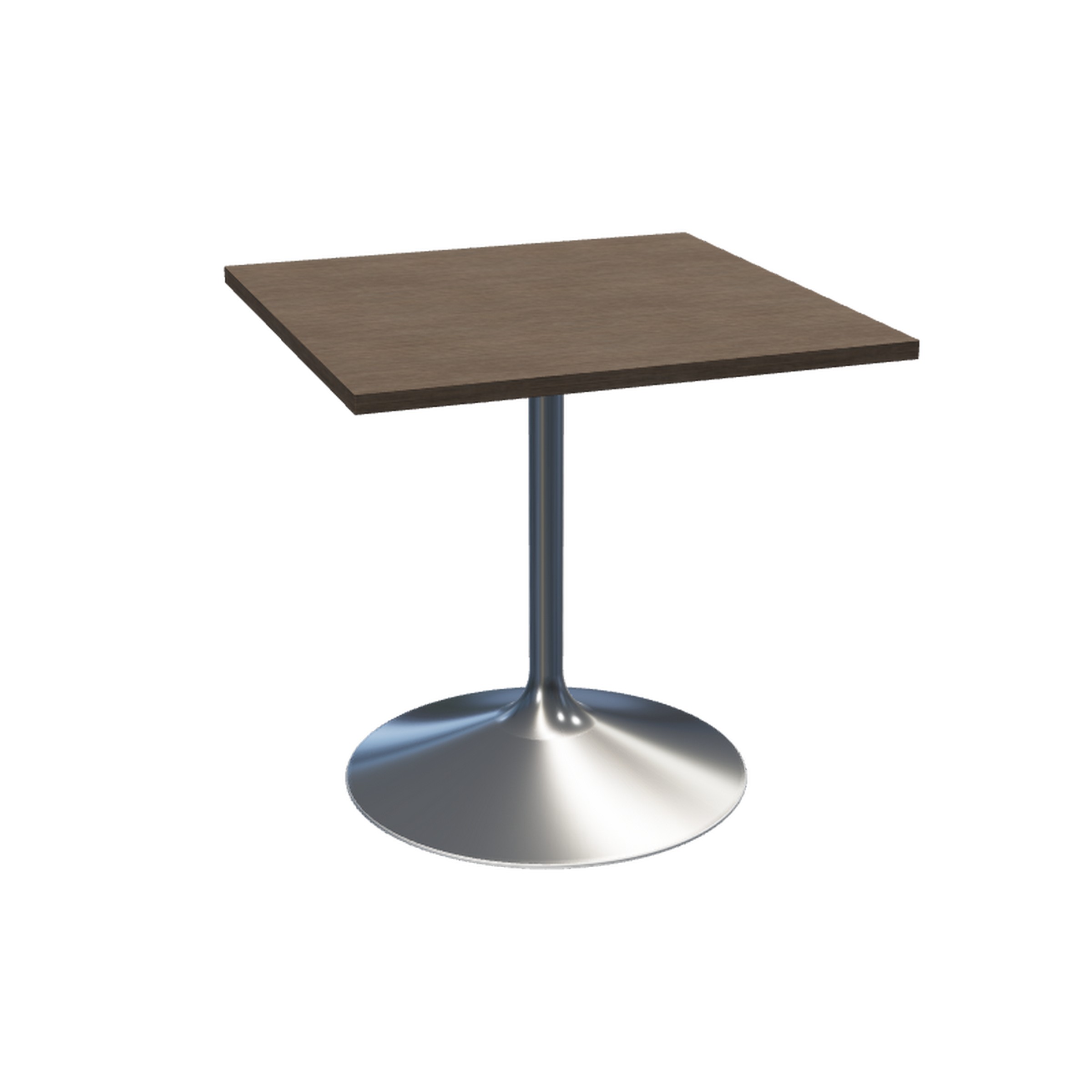 Square Table with Trumpet Base