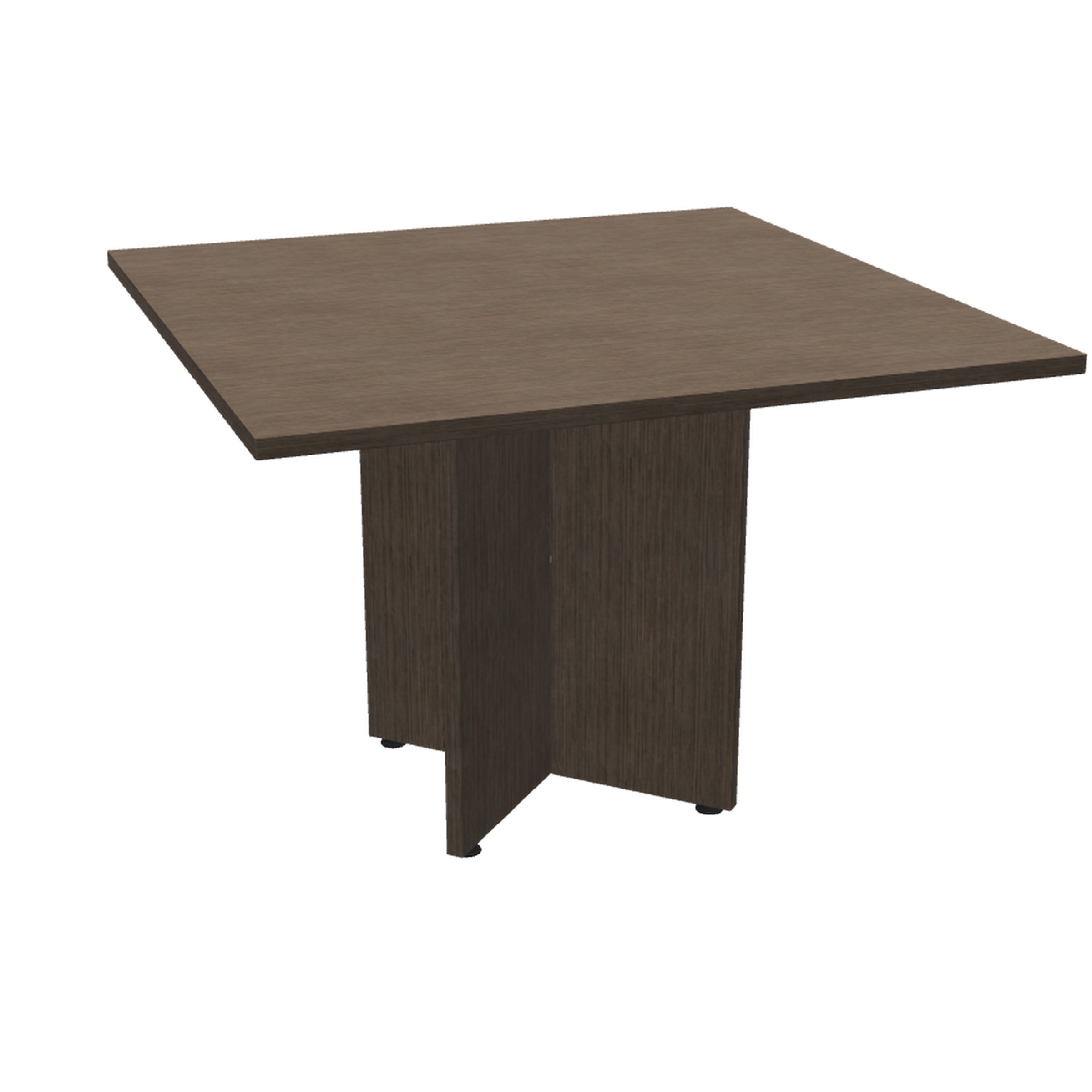 Square Table with Laminate Cross Base