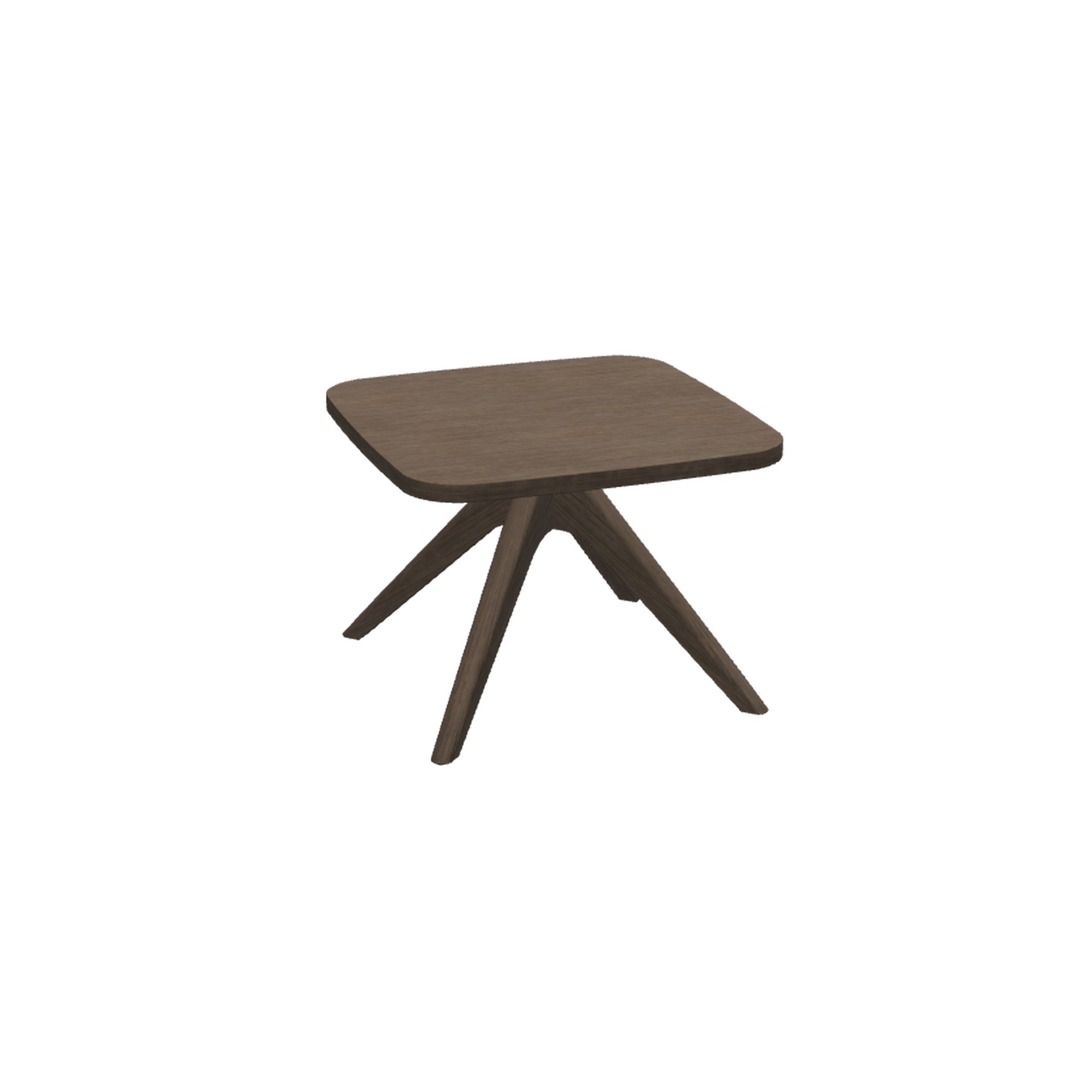 Drift™ 16"H Square Table, Wood Base, Laminate Surface, Flat Edge