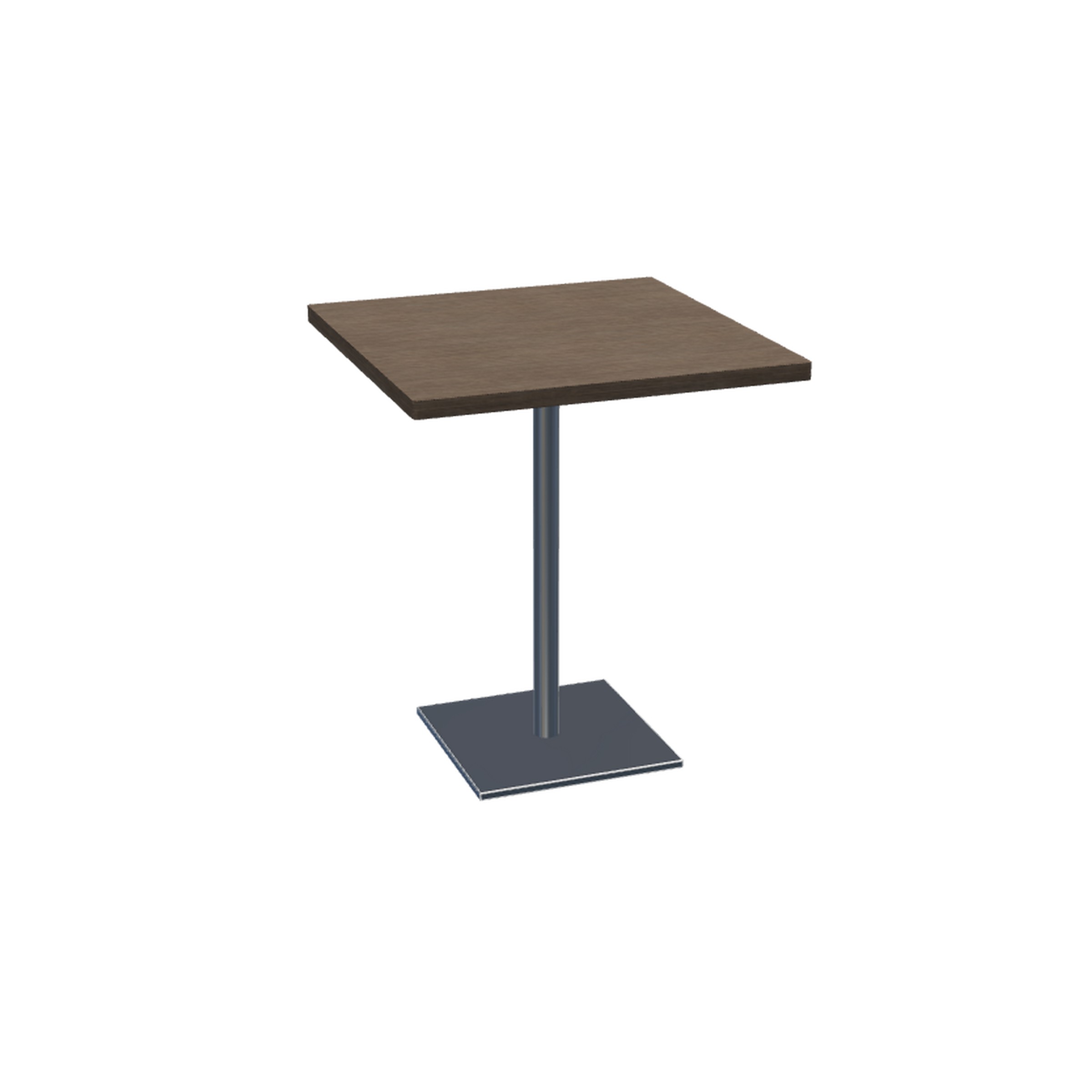 Swap™ Laptop Table Height Table (25.6 High) Square Base with Square Top