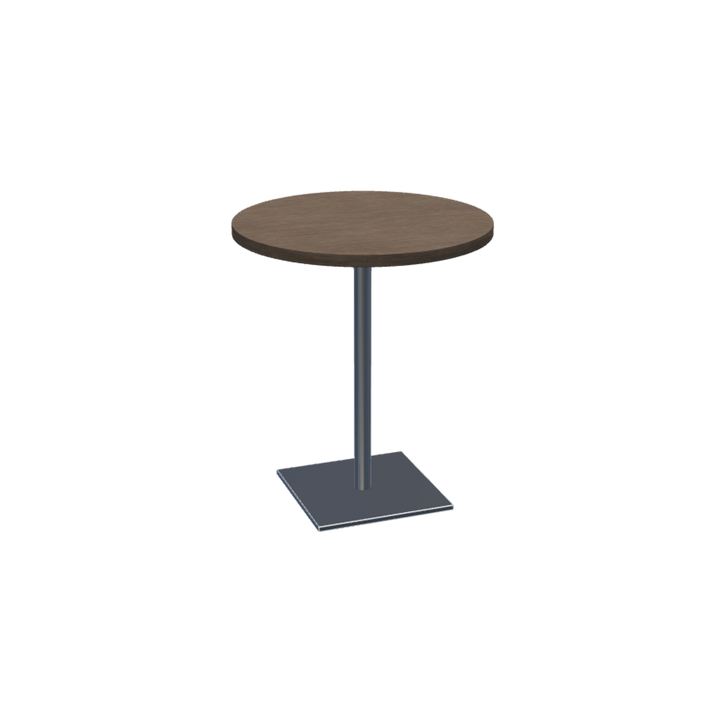Swap™ Laptop Table Height Table (25.6 High) Square Base with Round Top