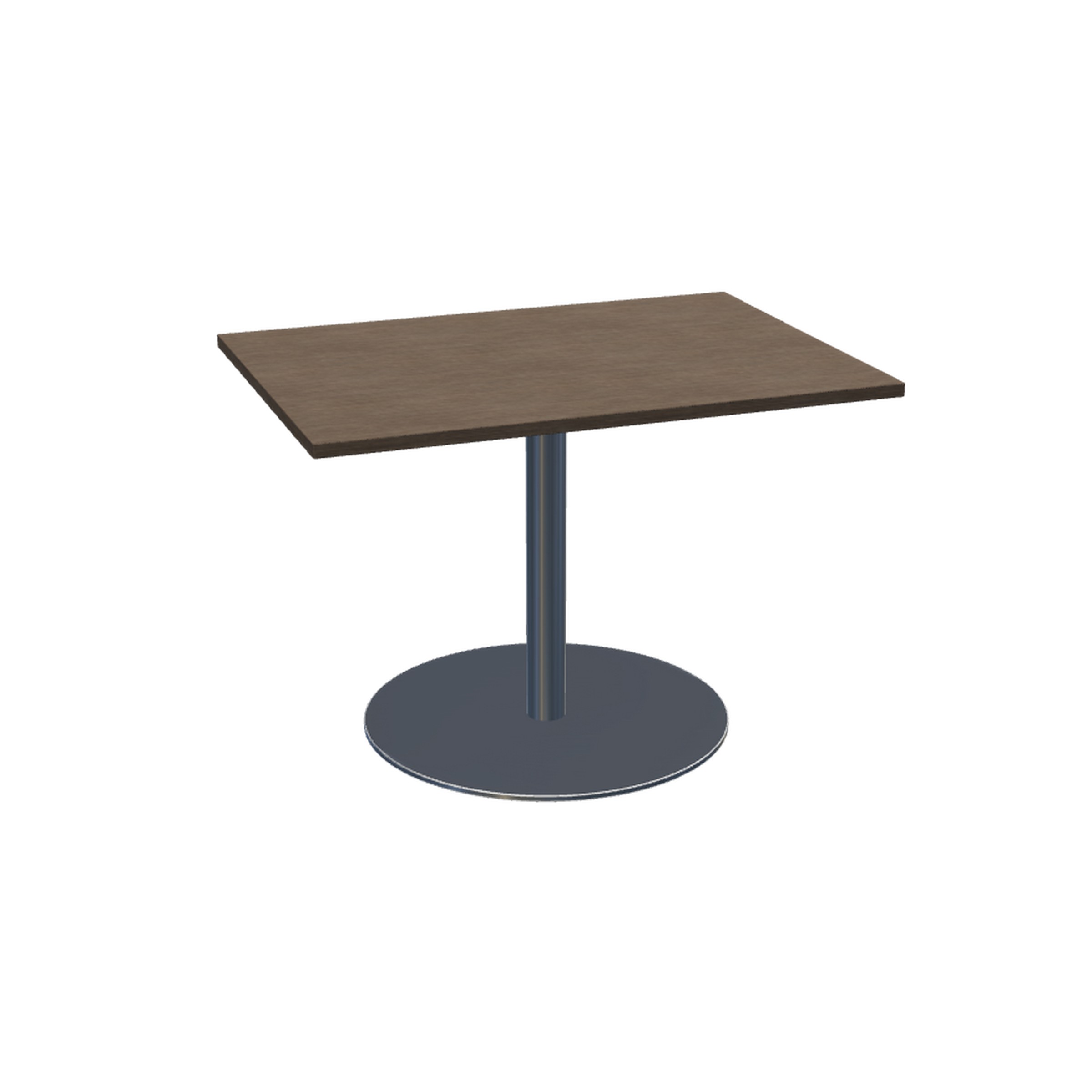 Swap™ Seated Height Table (28.5 High) Rectangular Top and Round Base